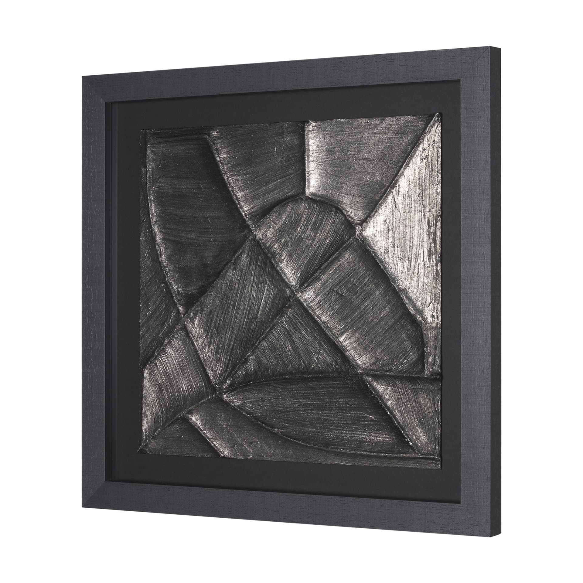Spelter by Studio M a handmade Original Framed 3D Textured Artwork under Glass — product photograph