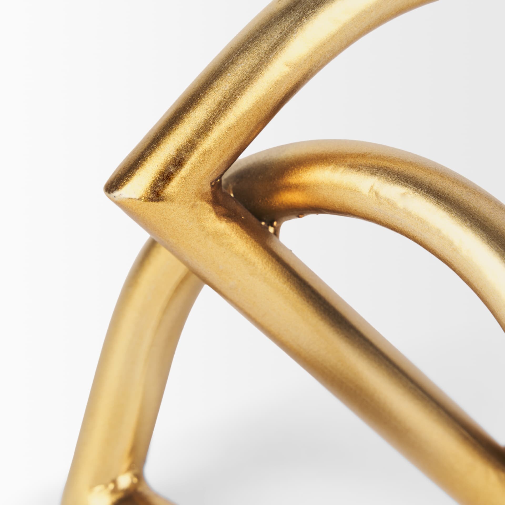 Locke Small Matte Gold Metal Decorative Object — product photograph
