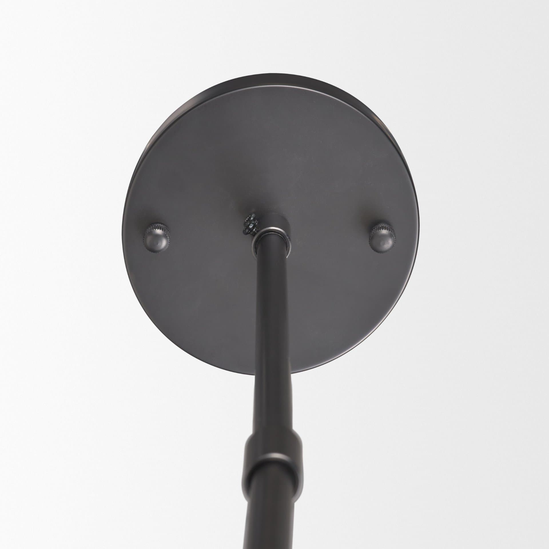 Anna (26"x14") Hanging Gun-Metal w/ Clear Glass Rods Six Bulb Chandelier — product photograph