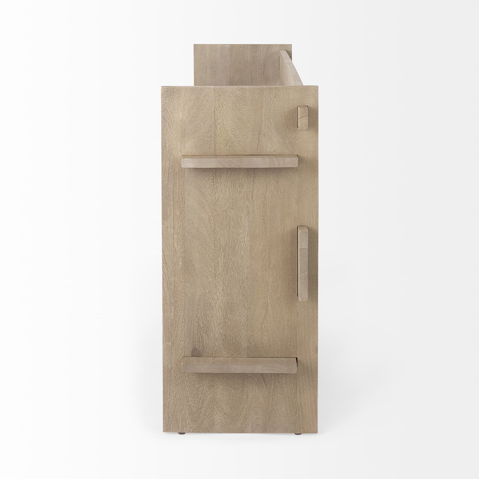 Aida Light Gray Wood Console Table — product photograph