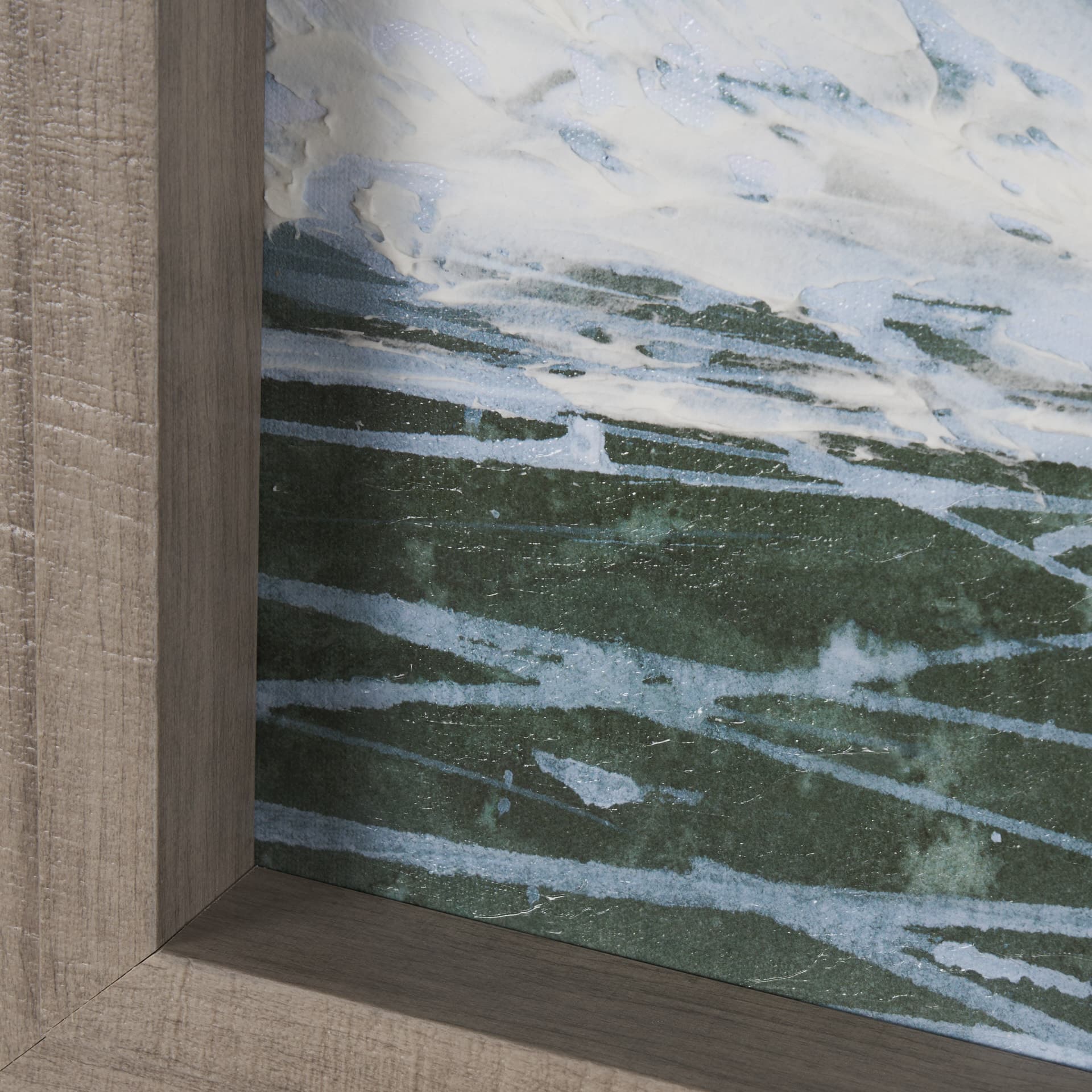 Stormy Coast I by Mercana Studio a Hand Embellished Framed Photo Art Print — product photograph