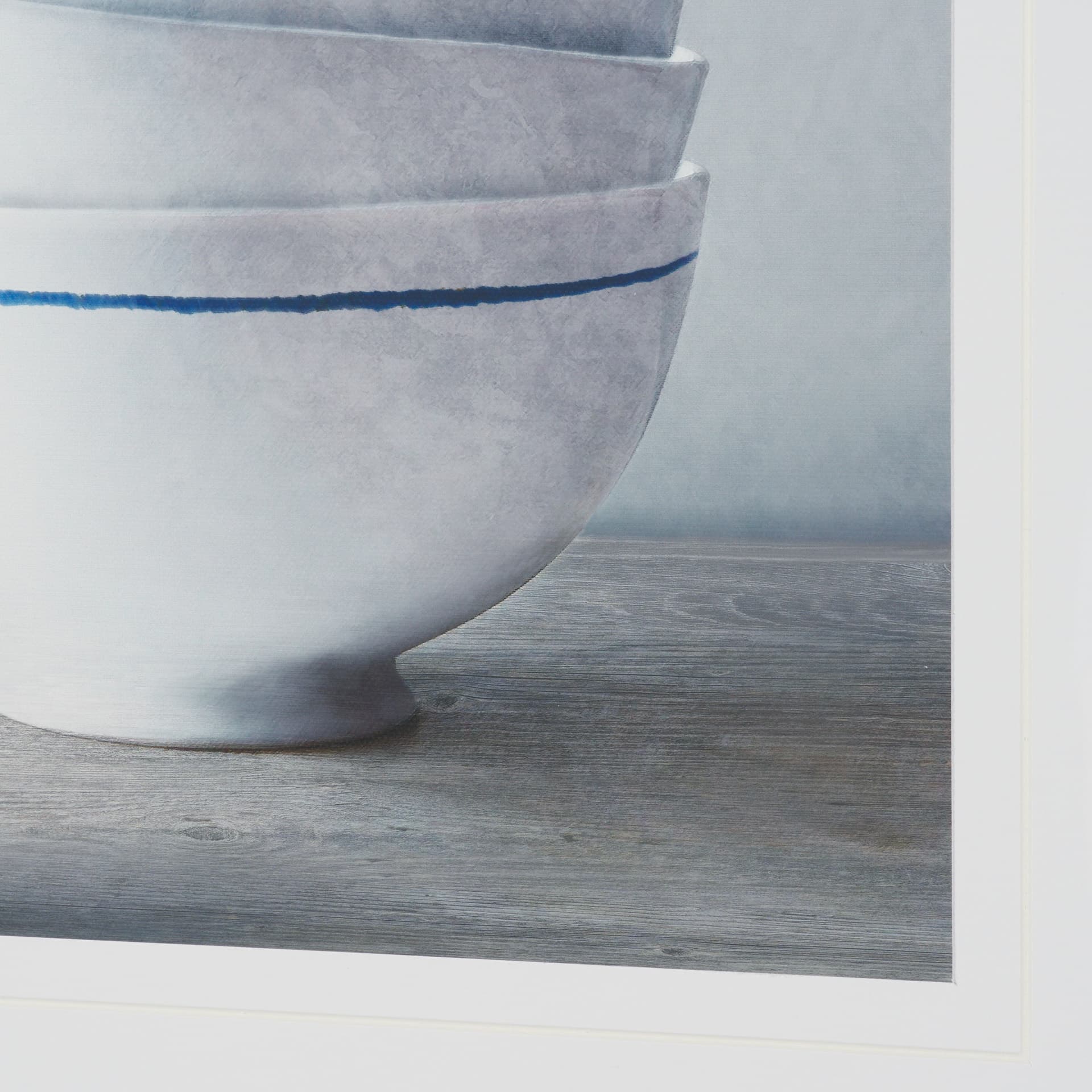 Two Artisan Bowls by Mark Chandon a Framed Art Print Matted under Glass — product photograph