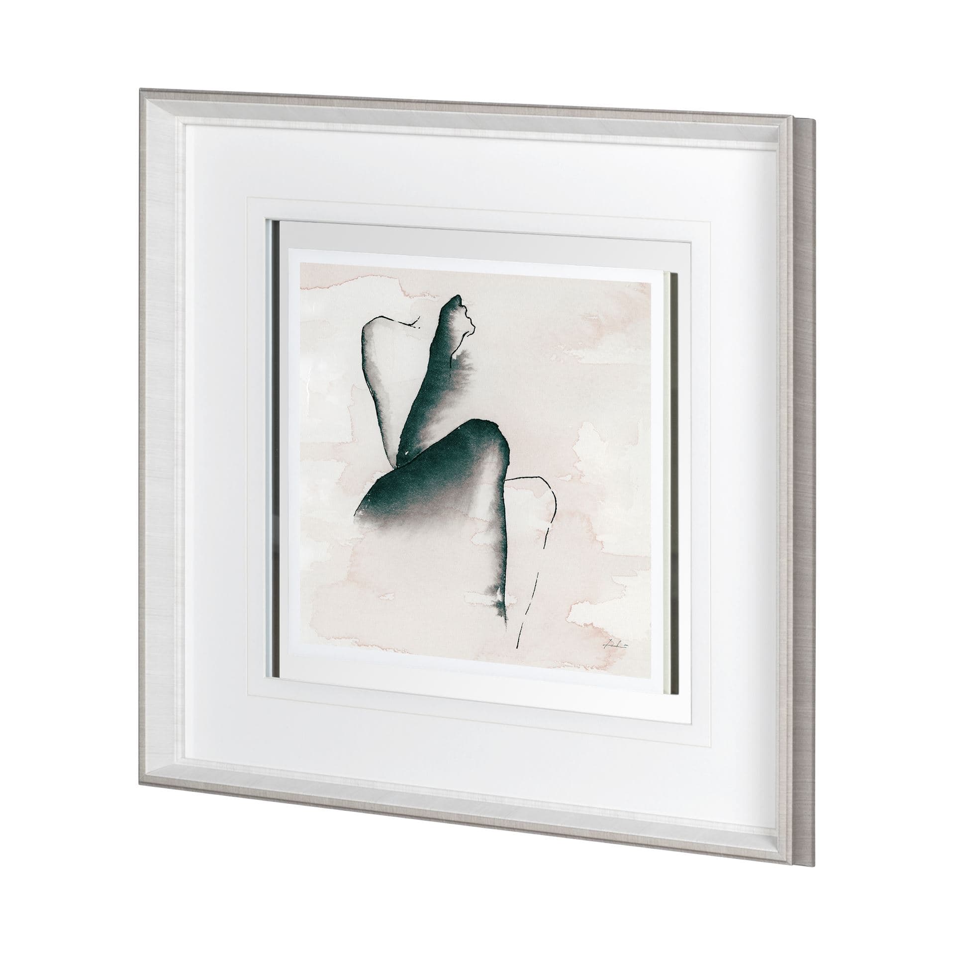 Andromedae Light IV by Melody D a Hand Embellished Textured Framed Art Print Matted under Glass — product photograph