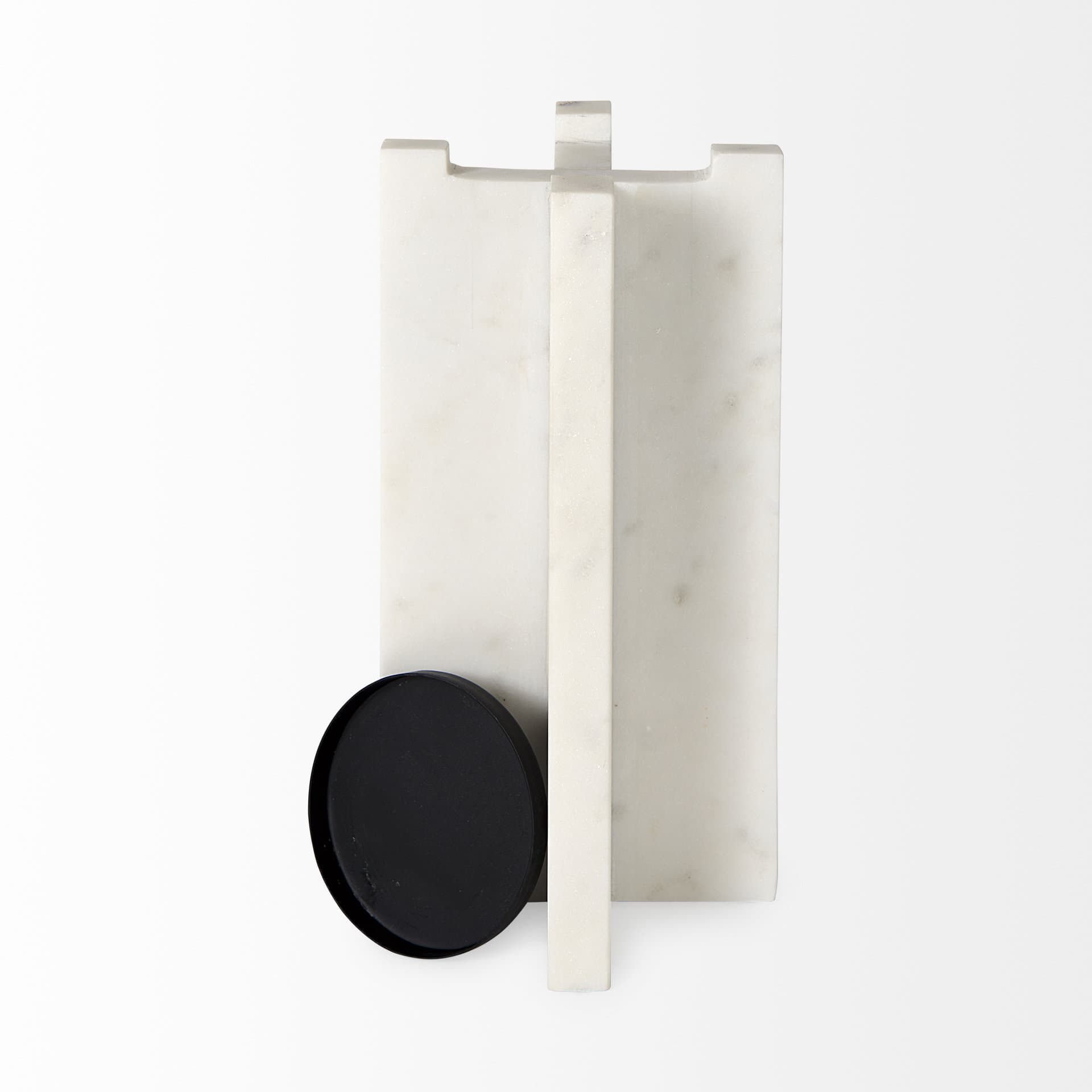 Sophia 5.5"L x 3.5"W x 10.5"H Marble Candle Holder Large — product photograph
