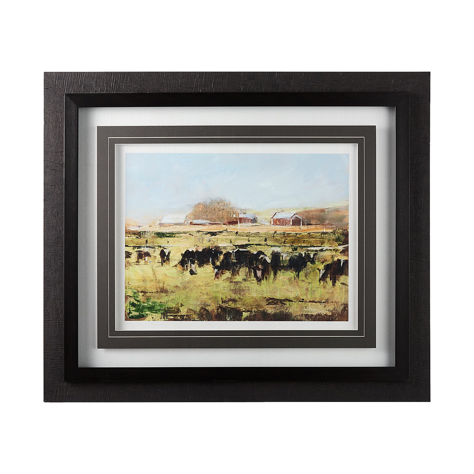 Out to Pasture II by Ethan Harper a Framed Art Print Matted under Glass — product photograph