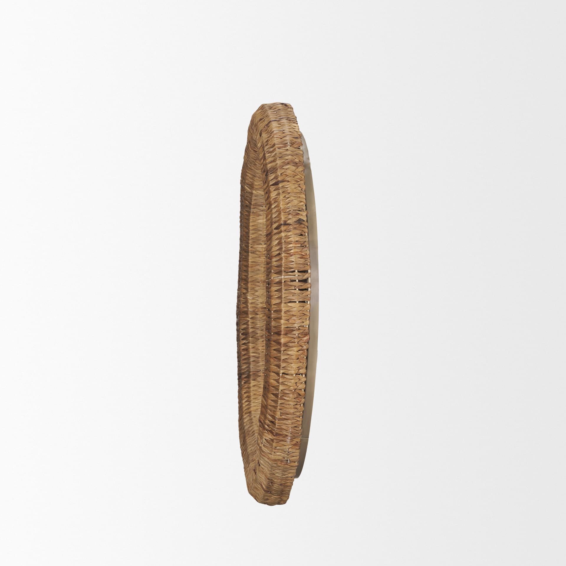 Warrick 36" Woven Water Hyacinth Mirror — product photograph