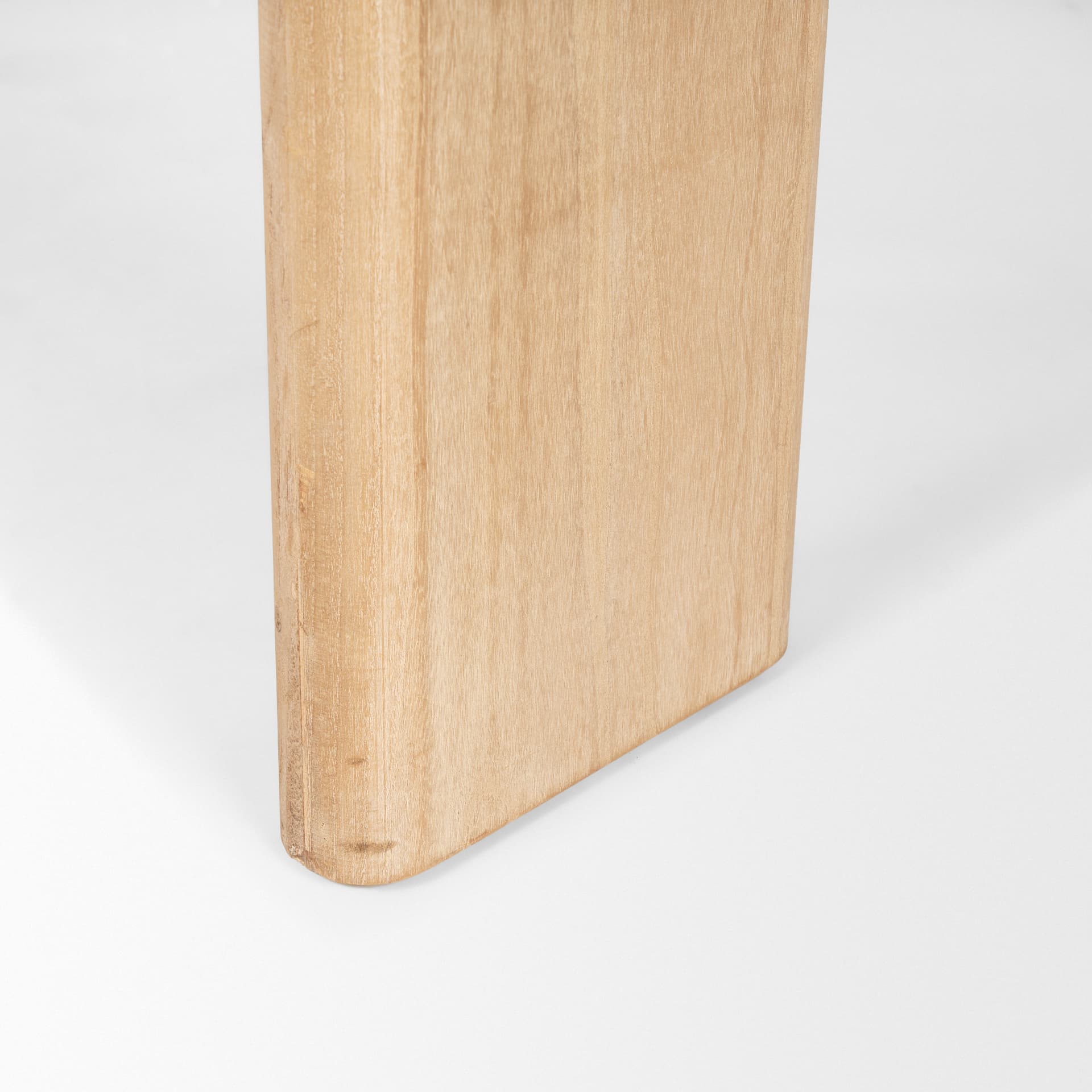 Sohan 91"L x 38"W Oval Dining Table | Light Brown Wood | Seats 8 — product photograph