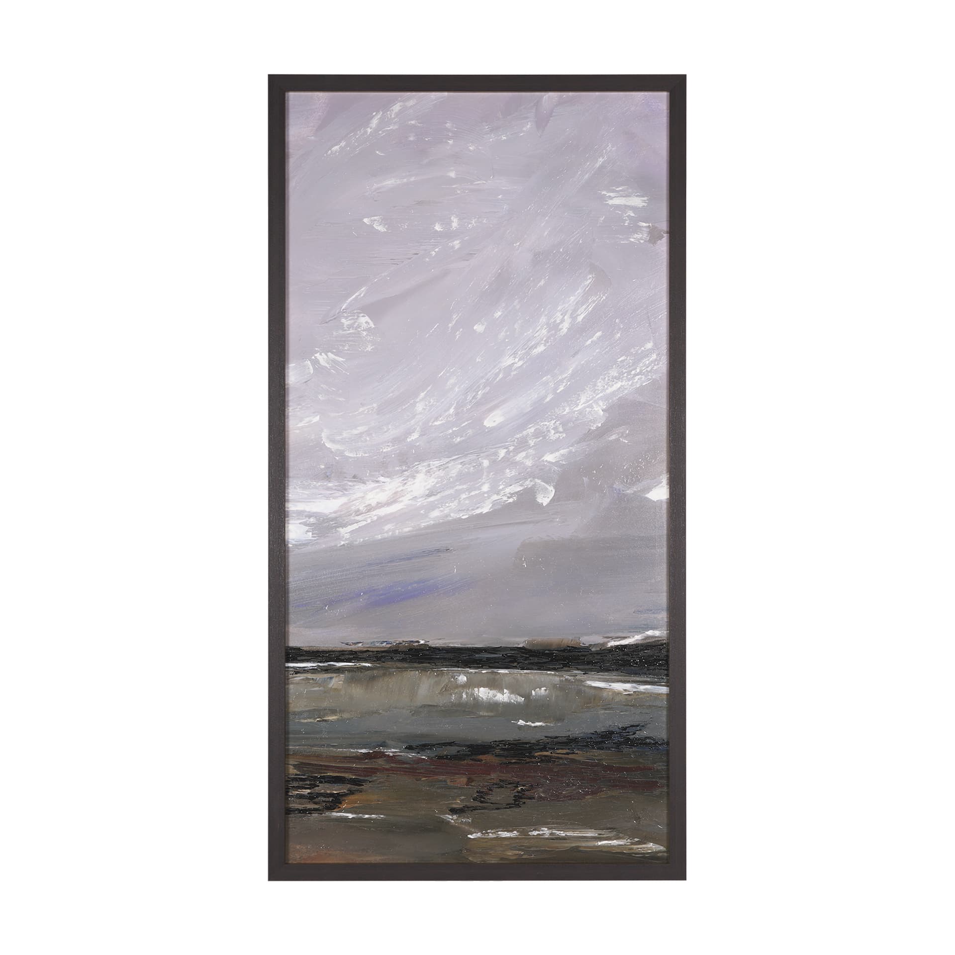Grey Day II by Mercana Studio a Hand Embellished Textured Framed Canvas — product photograph
