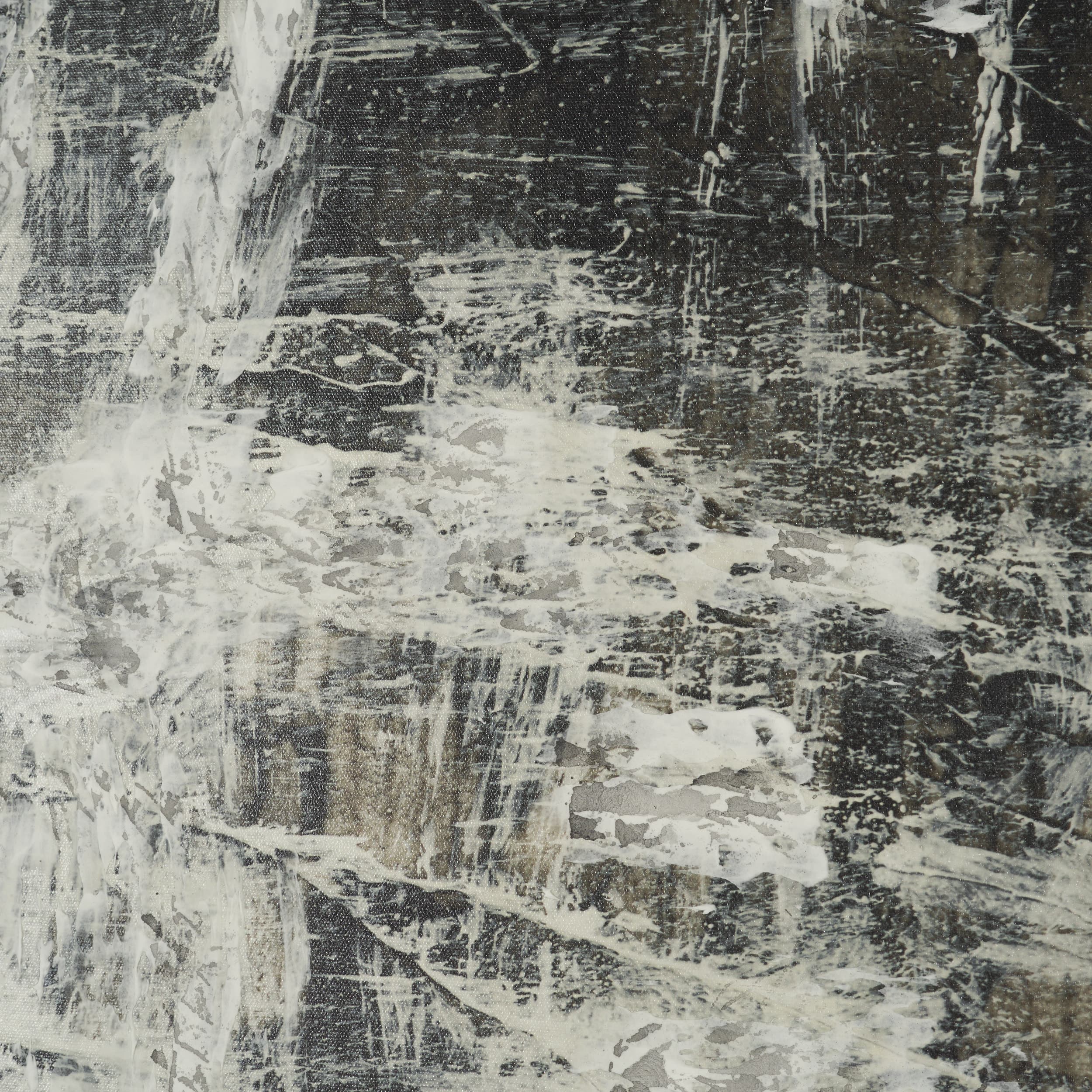 Rhythm & Balance II by Mercana Studio Hand-Embellished Textured Framed Artwork Matted under Glass — product photograph
