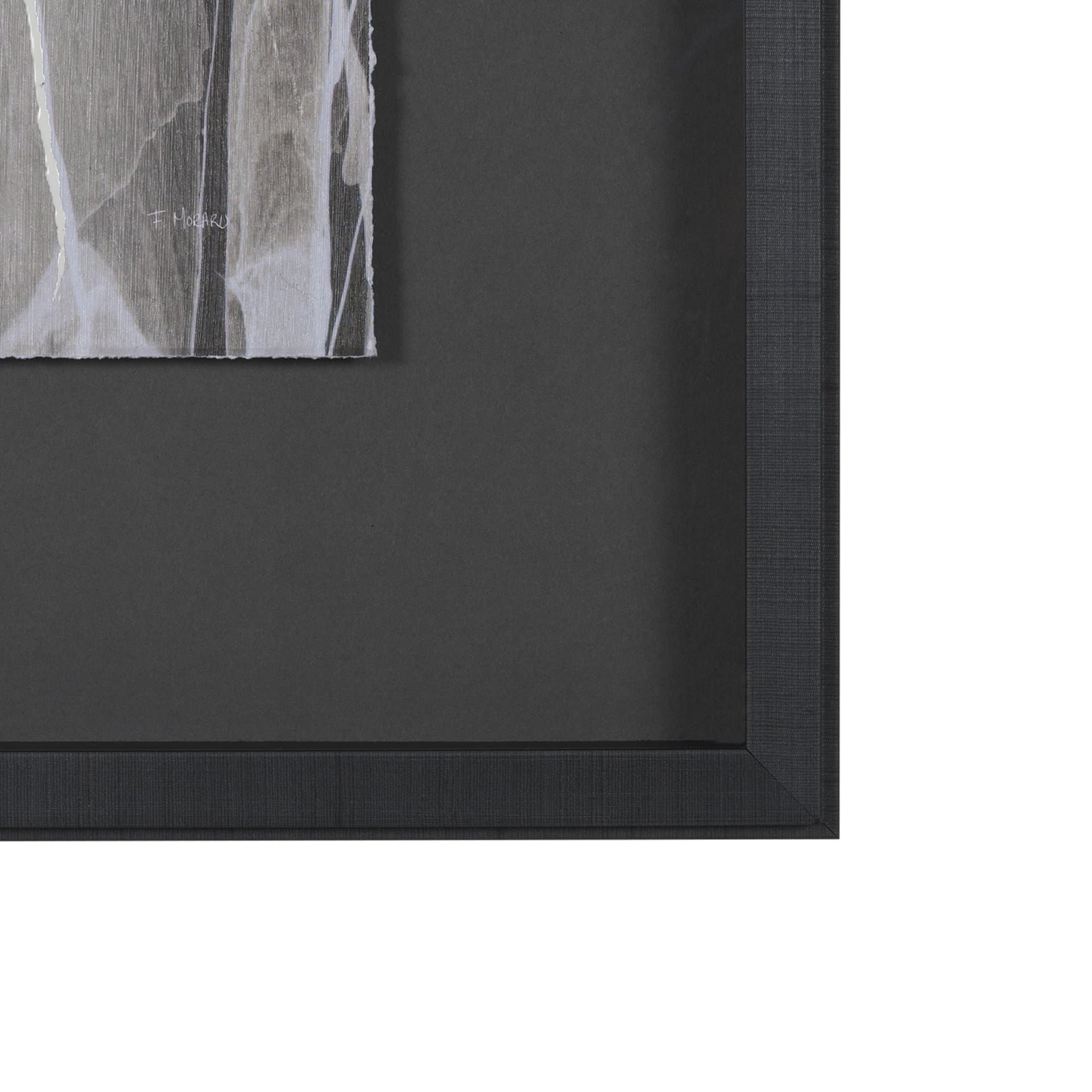 Stratum II by Natalia Boychenko-Tariq Hand-Embellished Textured Framed Artwork Matted under Glass — product photograph
