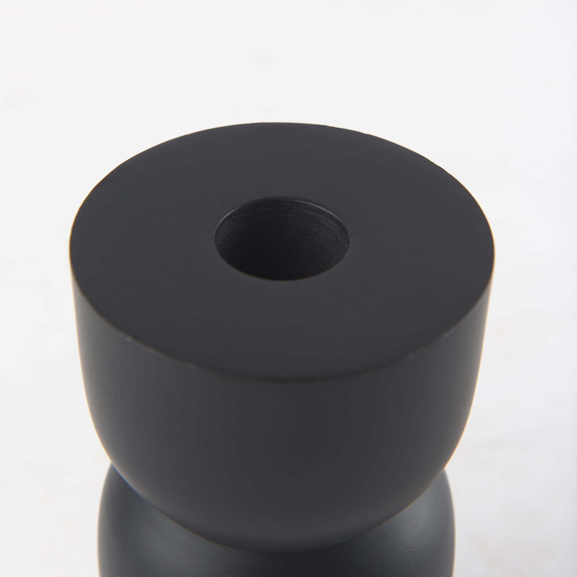 Malta Small Black Metal Candle Holder — product photograph