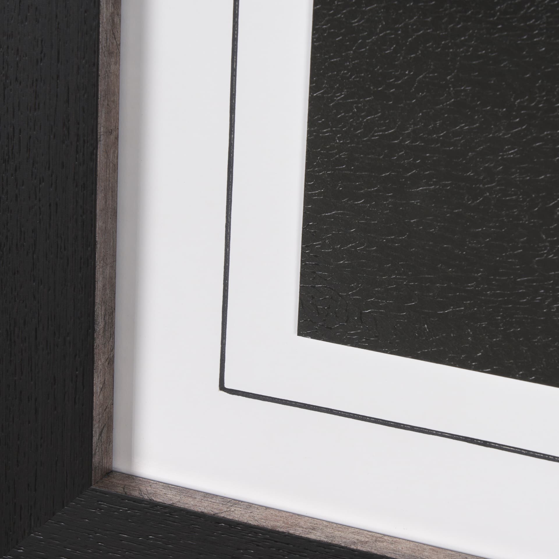 Custom Black Glimpse I by Mercana Studio Hand Embellished Framed Photo Art Print Matted under Glass — product photograph