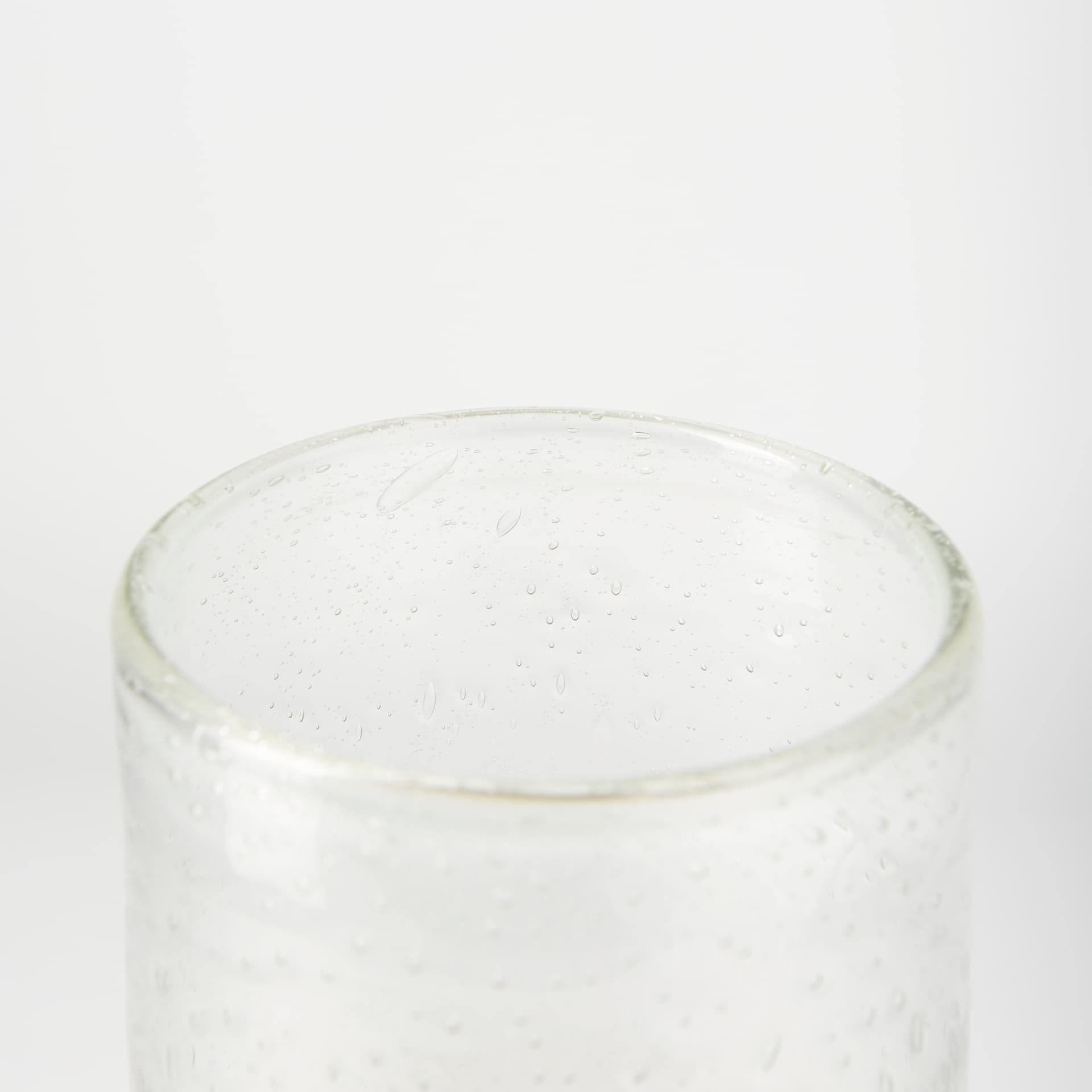 Adriatic I Small Brushed Gold Metal Glass Vase — product photograph