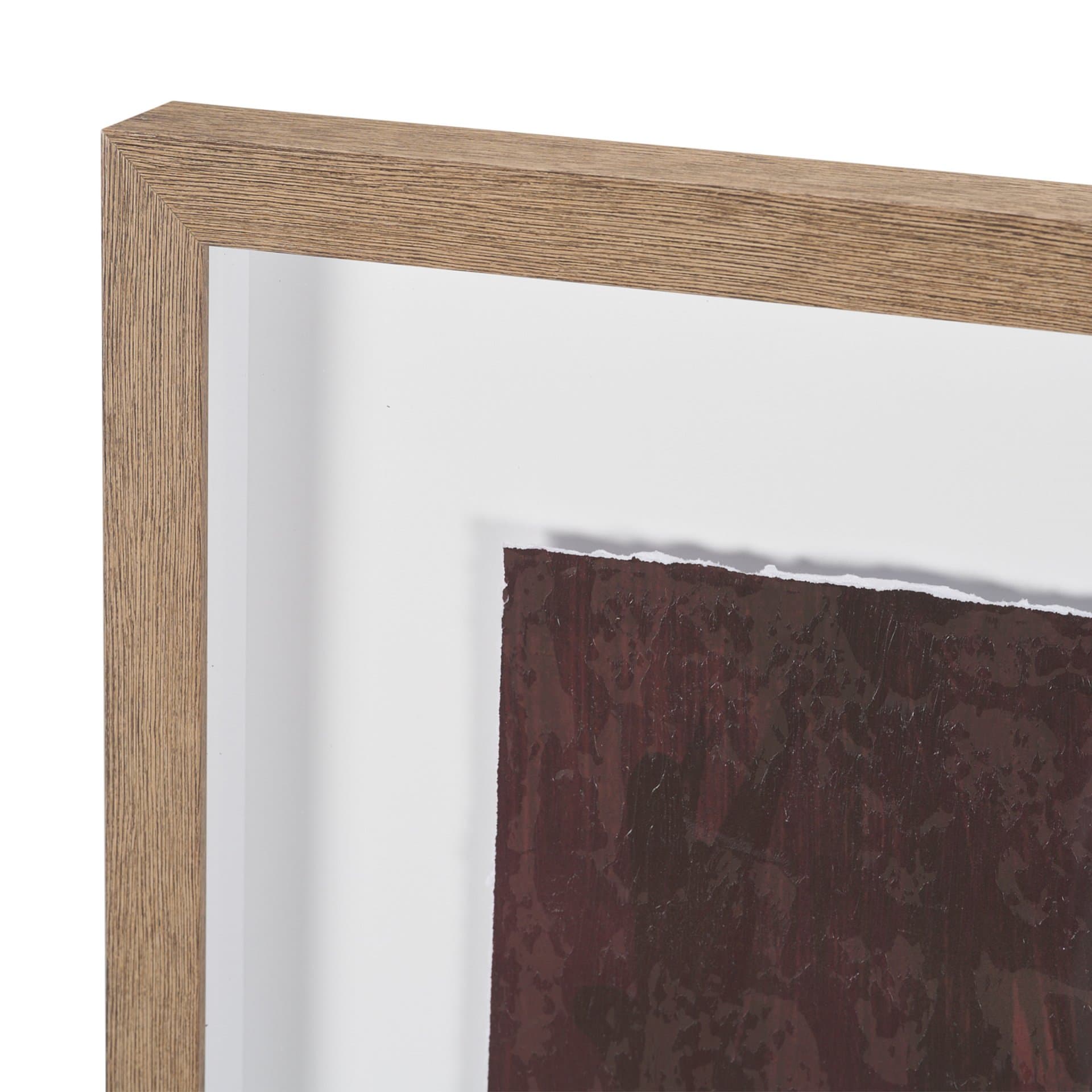 Mental Crossfire II by Mercana Studio Hand-Embellished Textured Framed Artwork Matted under Glass — product photograph