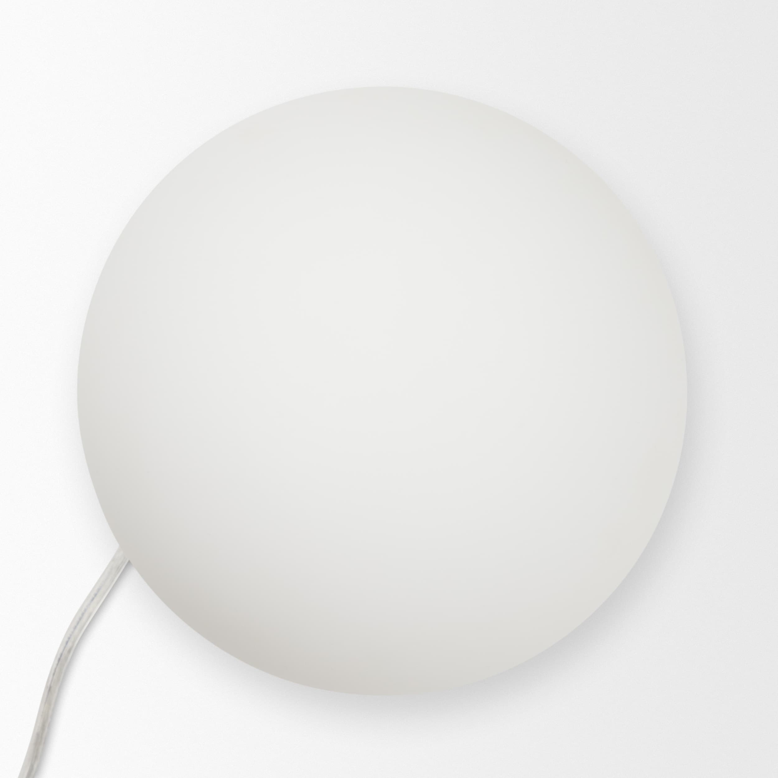 Caldo Brown Marble Base w/ Frosted Glass Globe Table Lamp — product photograph