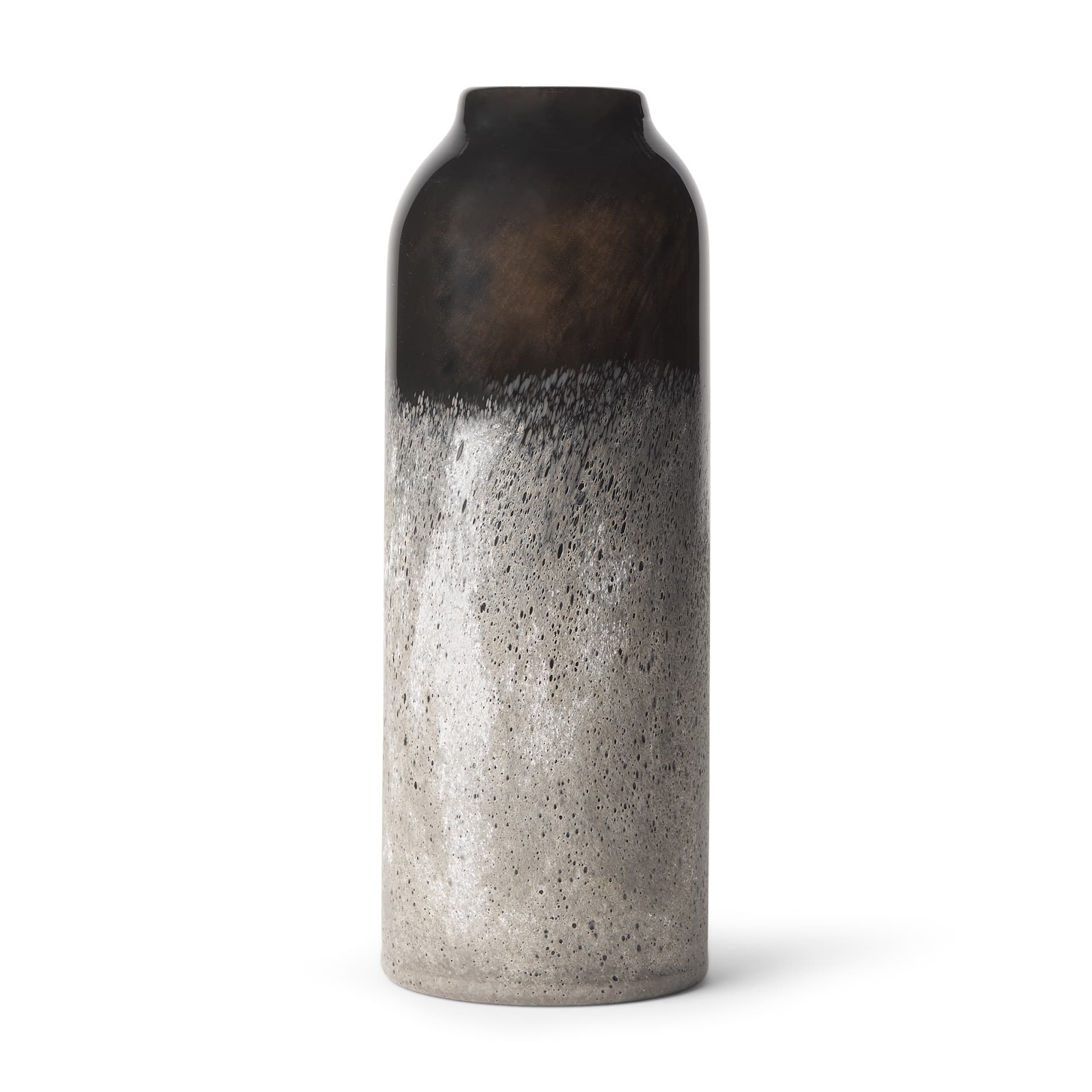Emu Tall Black w/ Gray Vase — product photograph