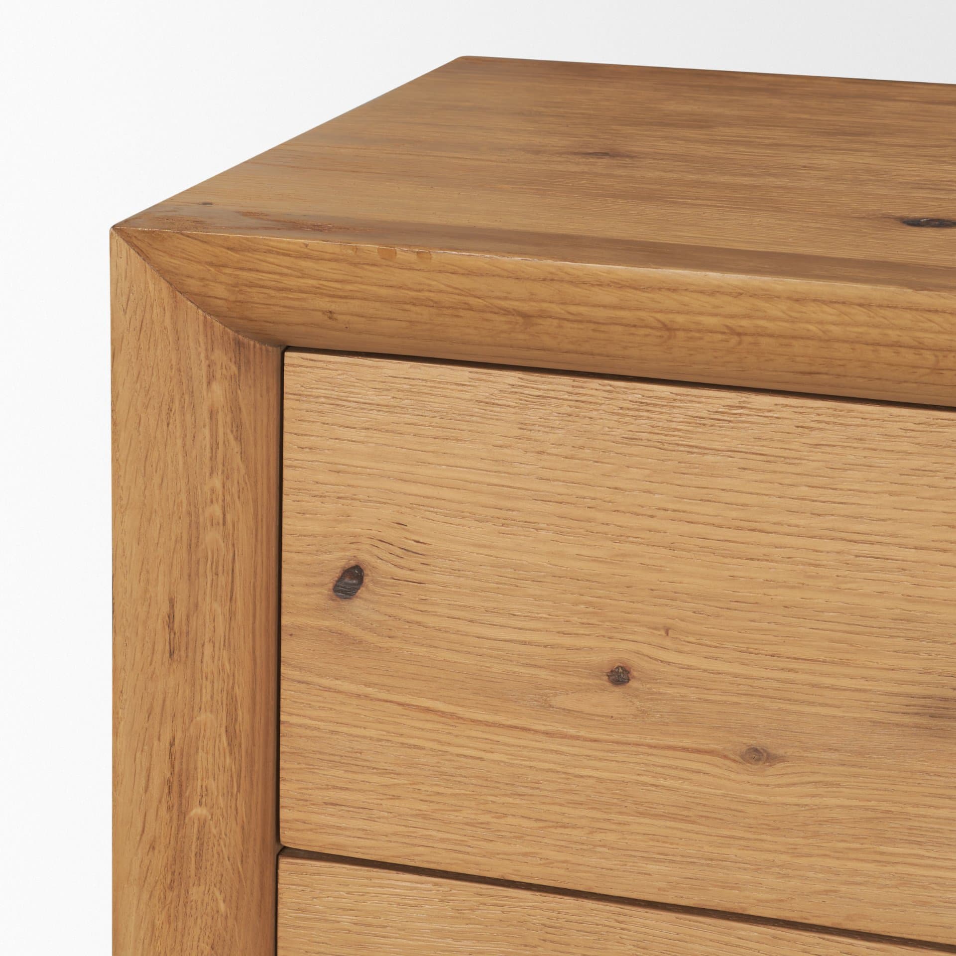 Belford 6-Drawer Light Brown Oak Wood Dresser — product photograph