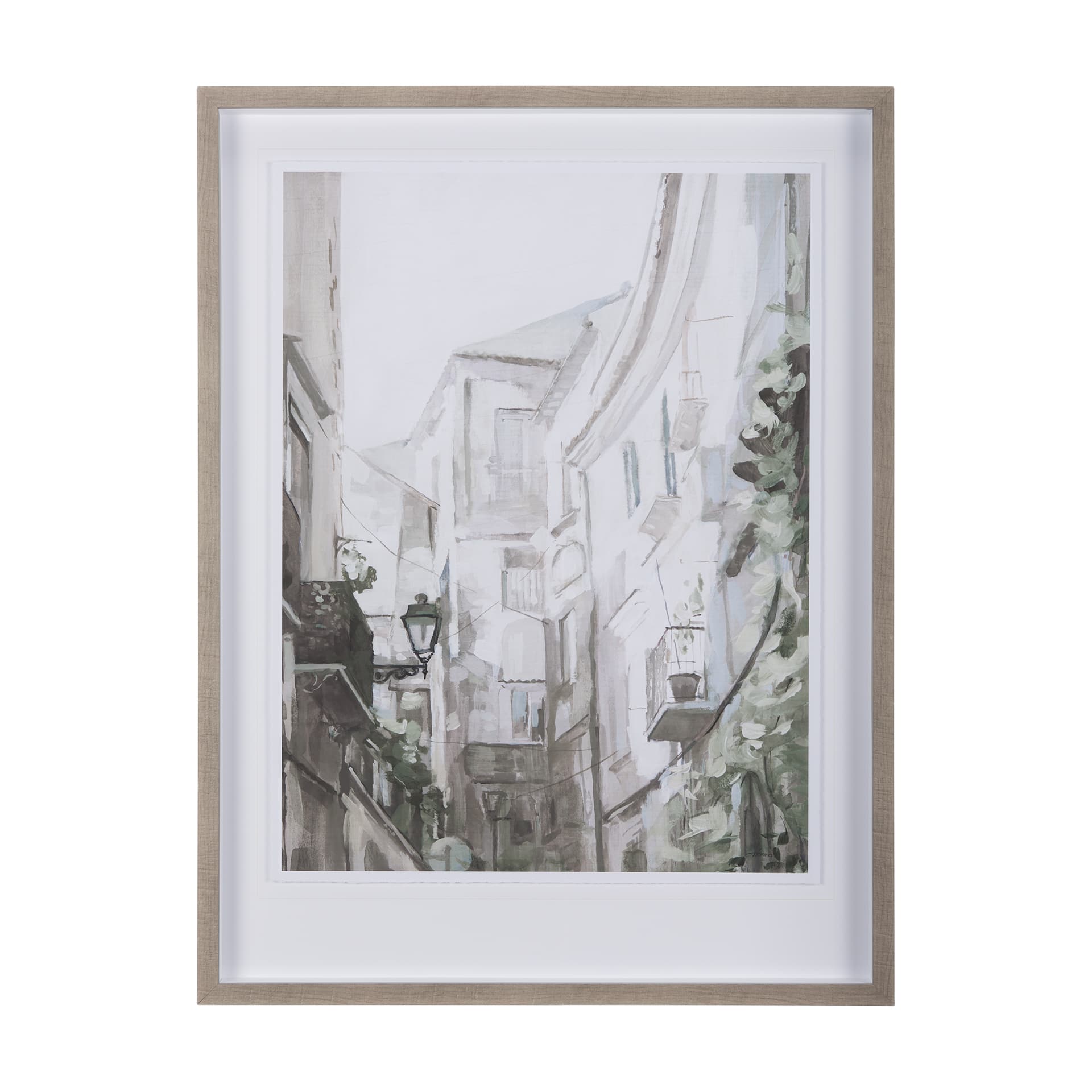 The Old Lodge Lane II by Natalia a Framed Art Print Matted under Glass — product photograph