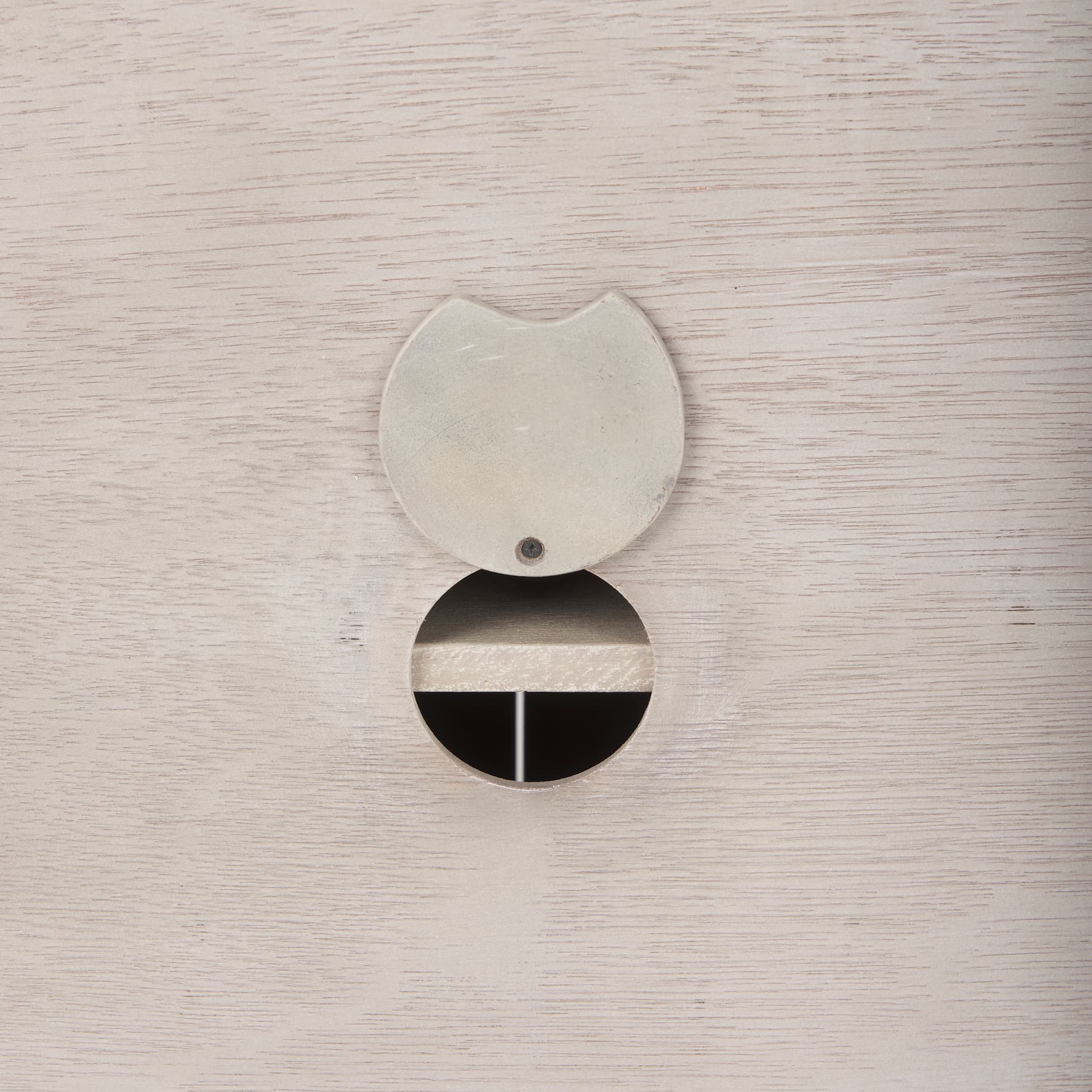 Braxton 33.5L x 18.5W x 31.5H Beige Wood W/Black Accents 2 Door Accent Cabinet — product photograph