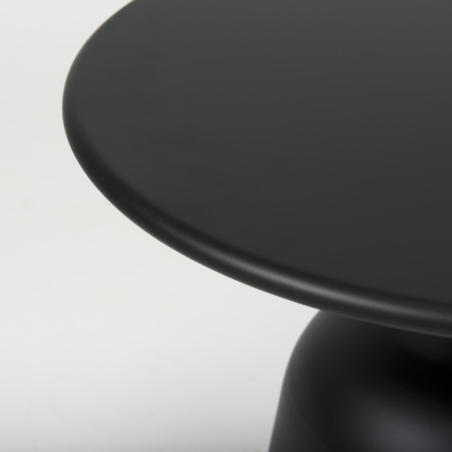 Talulla 19.7L x 19.7W x 14.8H Metal Matte Black Accent Table — product photograph