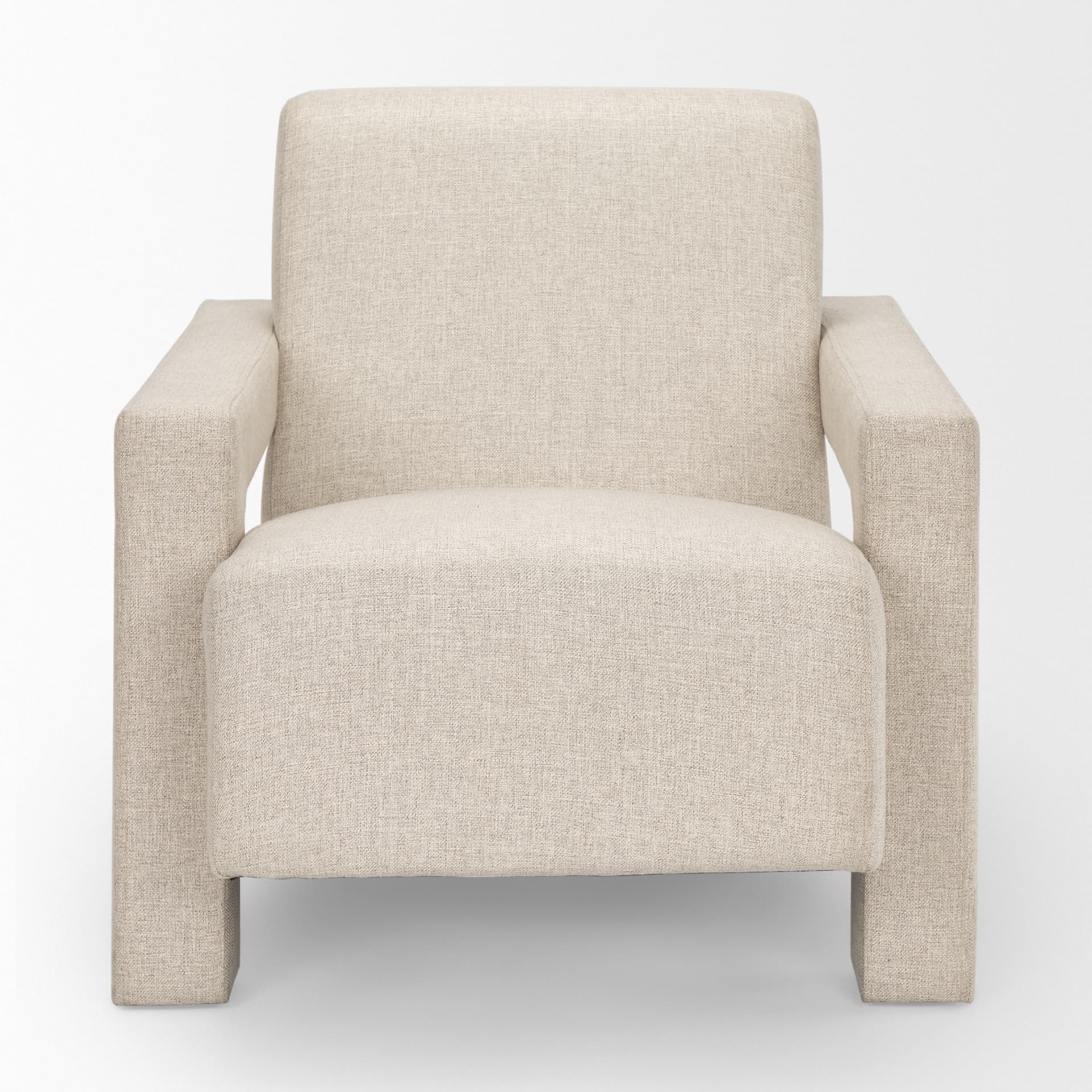 Sovereign Oatmeal Fully Upholstered Accent Chair — product photograph