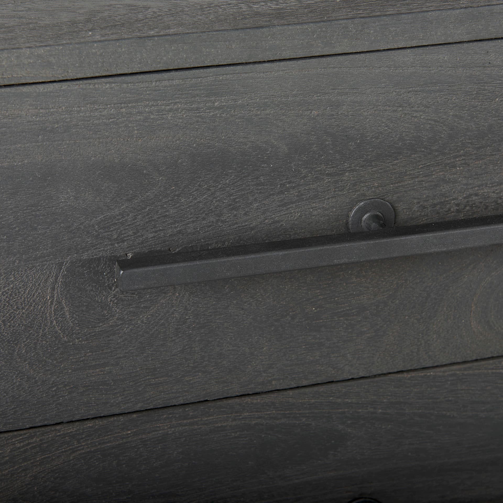 Ward 34L x 18W Brown Wood and Iron 3 Drawer Accent Cabinet — product photograph