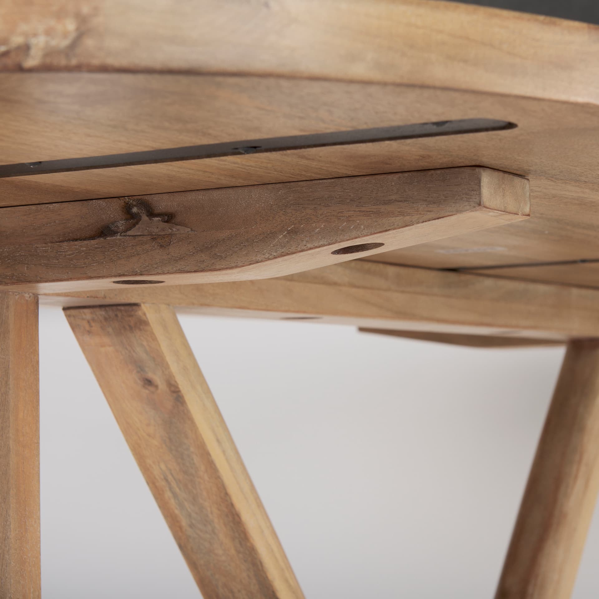 Viktor 94"L x 42"W Dining Table | Modern | Light Brown Wood | Seats 4 — product photograph