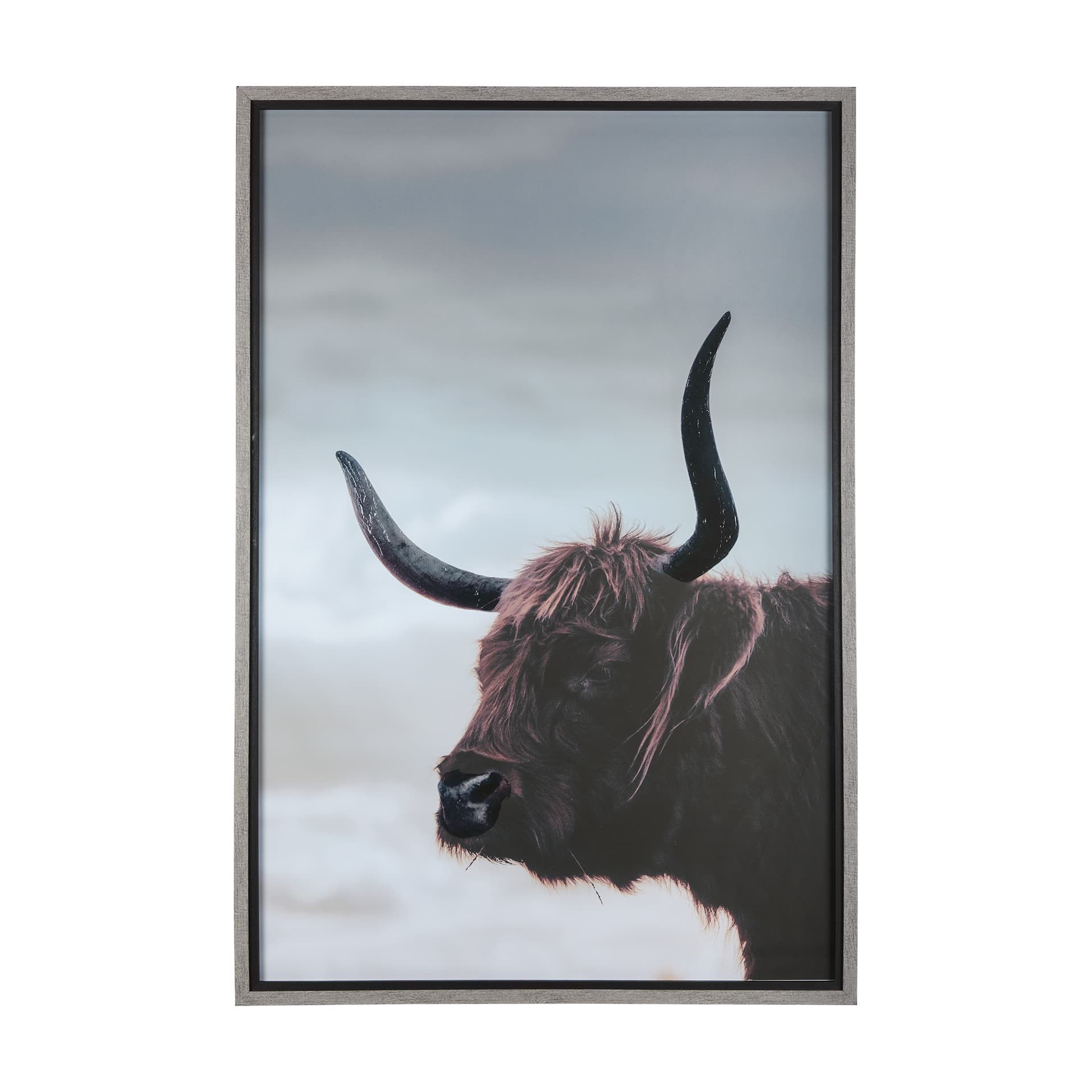 Stark Still-Gaze by Mercana Studio a Hand Embellished Textured Framed Photo Art Print Matted under G — product photograph