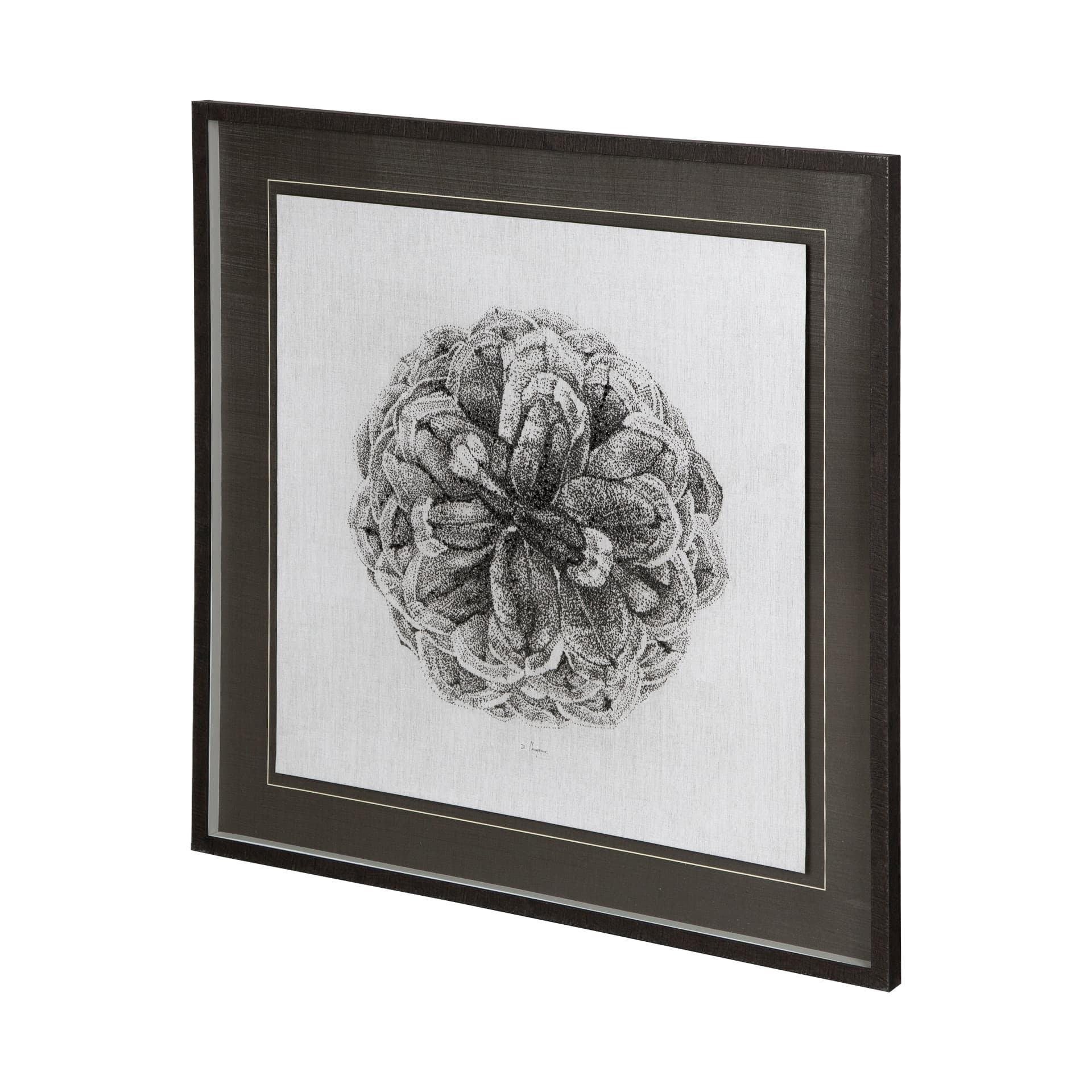 Cone of View I by Mercana Studio a Hand Embellished Textured Framed Art Print Matted under Glass — product photograph